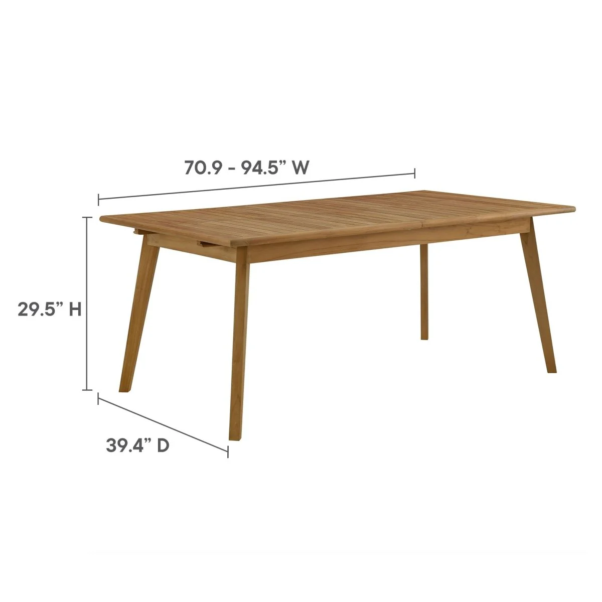 7-Piece Extendable Outdoor Teak and Rope Dining Set with Armchairs for Patio - Image 4