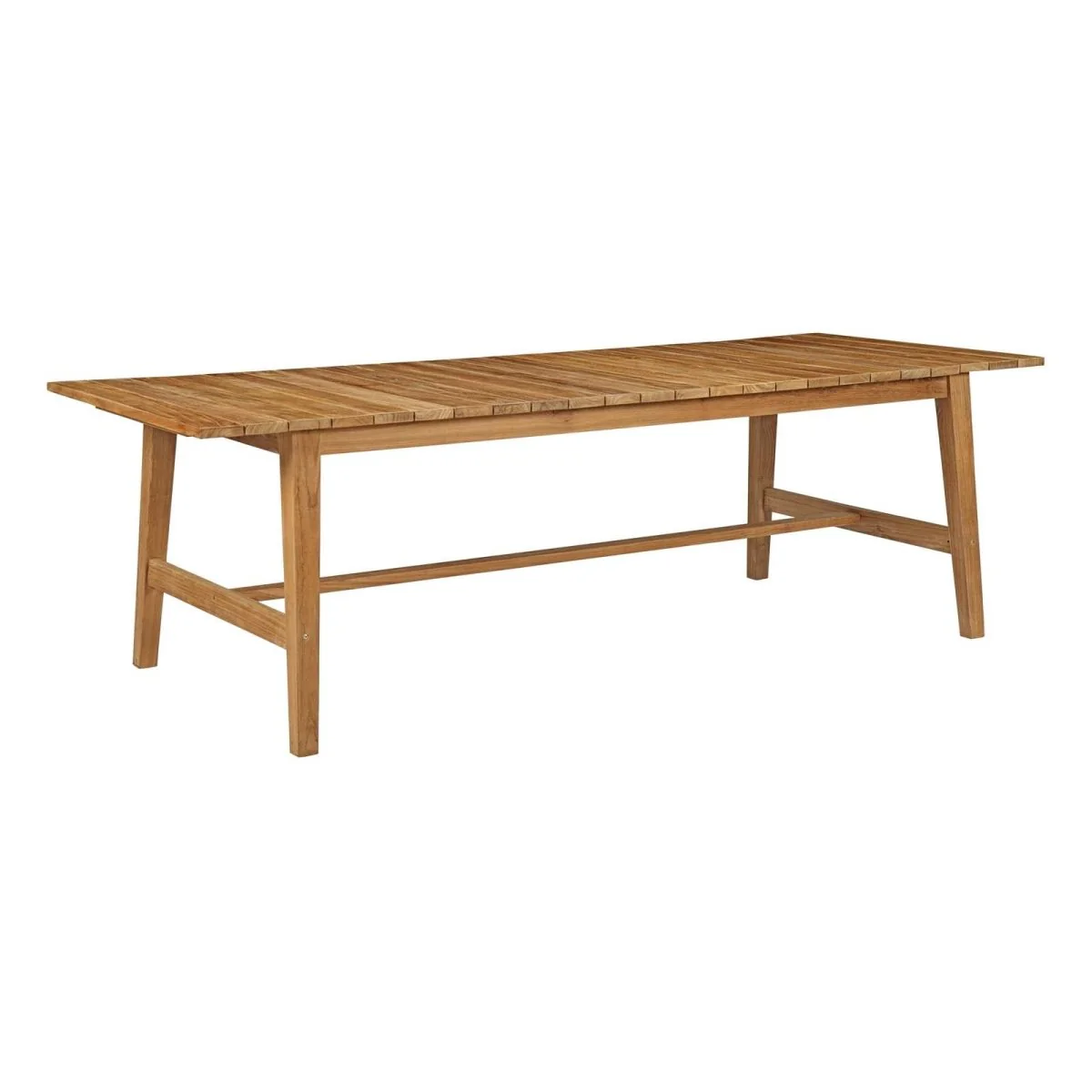 7-Piece Natural Teak Outdoor Dining Set with Folding Side Chairs - Image 3