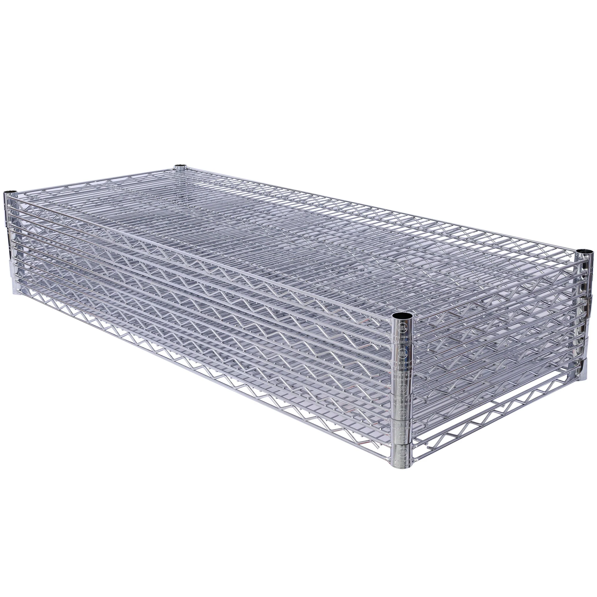 7 Tier Metal Shelf Wire Shelving Unit, 2450Lbs Heavy Duty Adjustable Storage Rack With Wheels & Shelf Liners For Closet Kitchen Garage Basement Commercial Shelving - Image 23