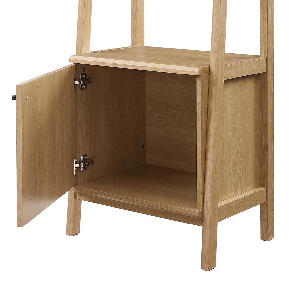 71" Slim Tiered Display Bookshelf with Concealed Storage - Image 5