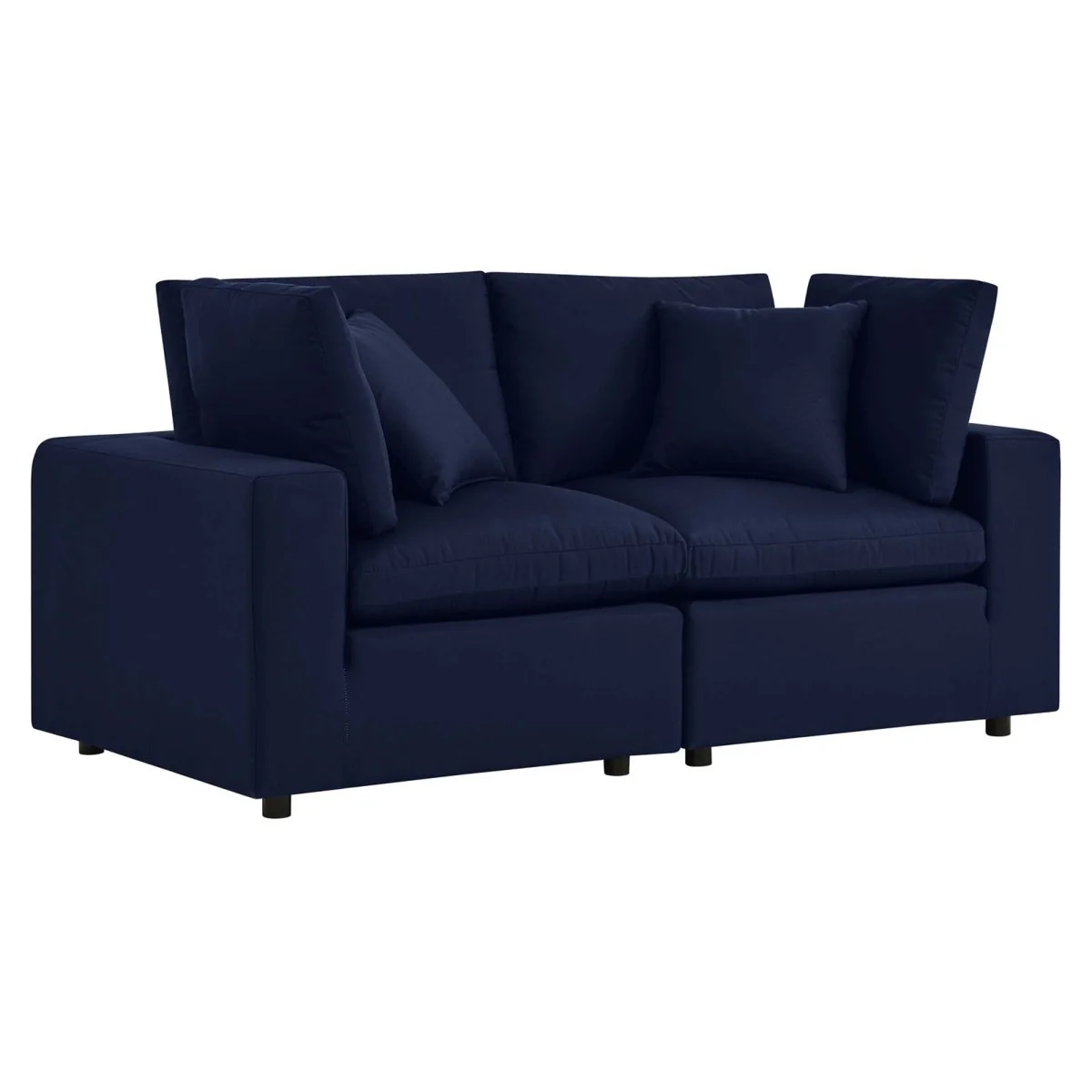 72" 2-Piece Modern Aluminum Outdoor Loveseat for Patio, Deck & Garden Seating - Image 19
