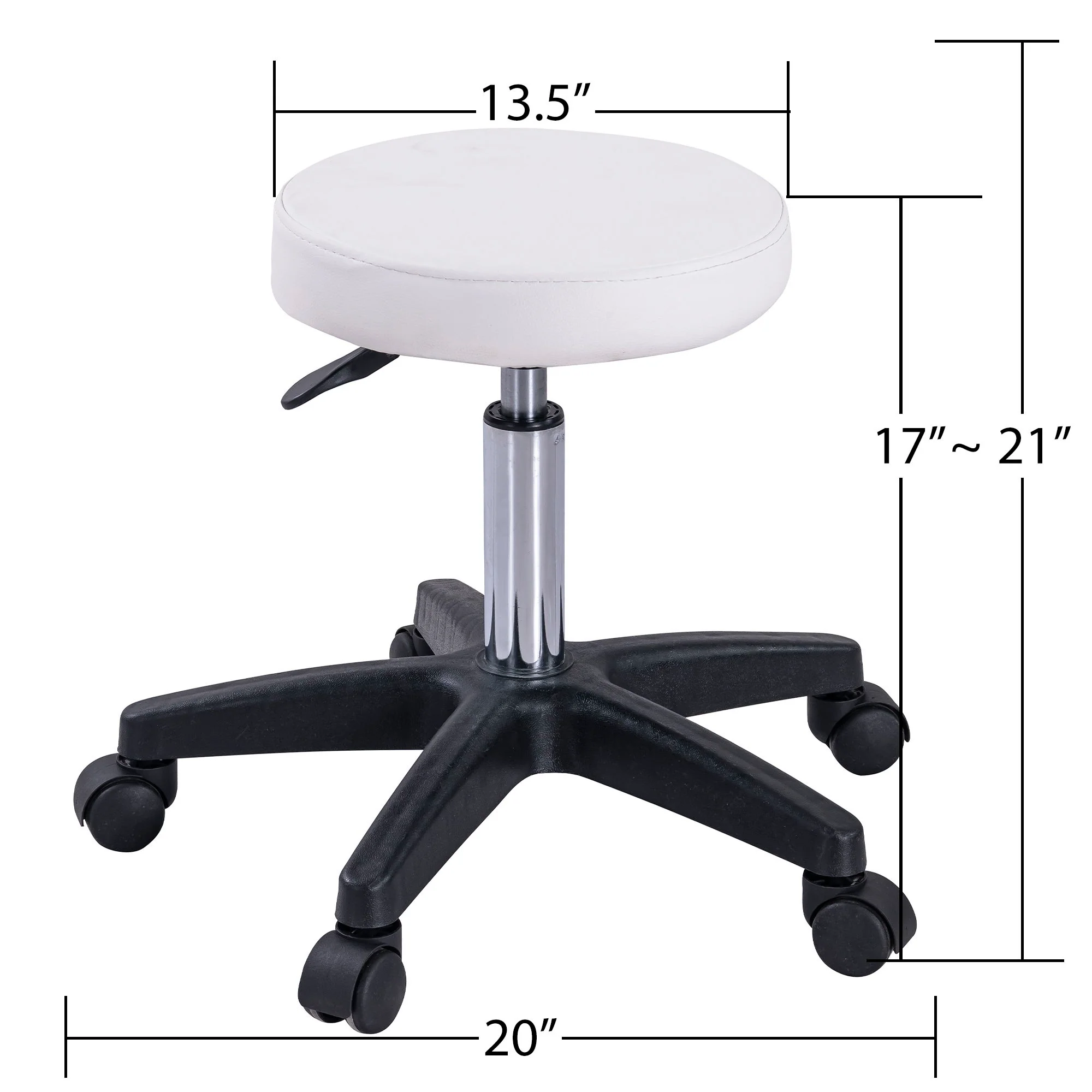 72.8" Massage Salon Tattoo Chair With Two Trays Esthetician Bed With Hydraulic Stool, Multi-Purpose 3-Section Facial Bed Table, Adjustable Beauty Barber Spa Beauty Equipment - Image 22