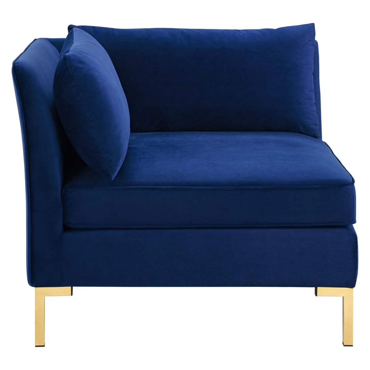 72-Inch Ardent Performance Velvet 2-Piece Modular Loveseat in Navy - Image 3