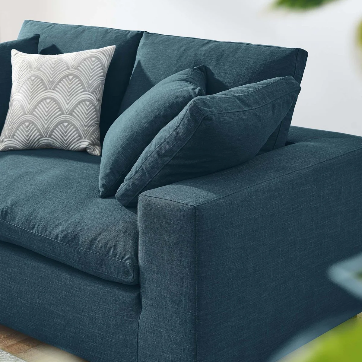 73-Inch Commix Down Filled Overstuffed Fabric Loveseat - Image 4