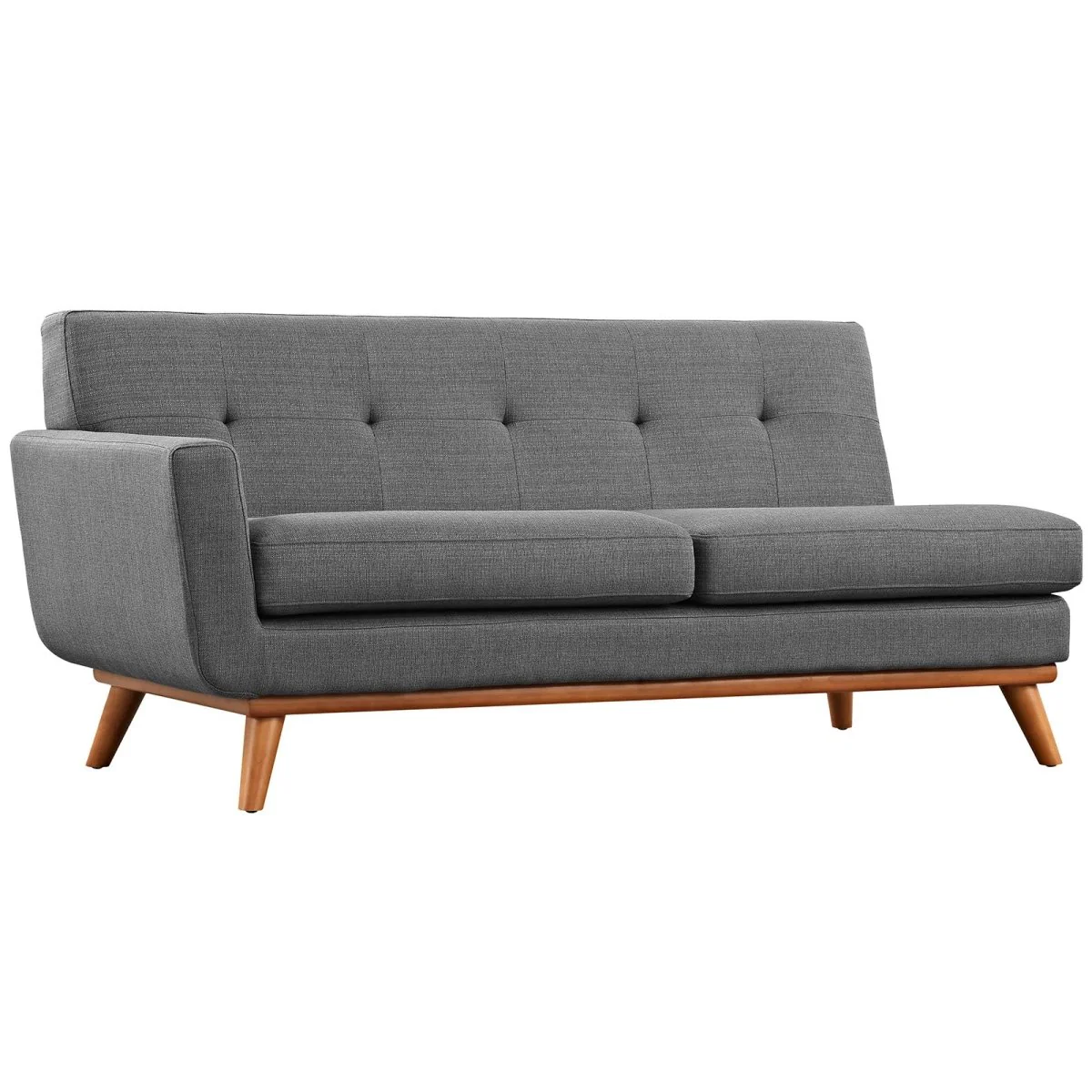 73 Inch Tufted Fabric Left-Arm Loveseat - Image 4