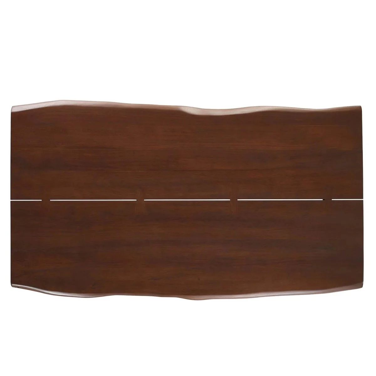 74 Inch Live Edge Solid Acacia Wood Dining Table - Image 12