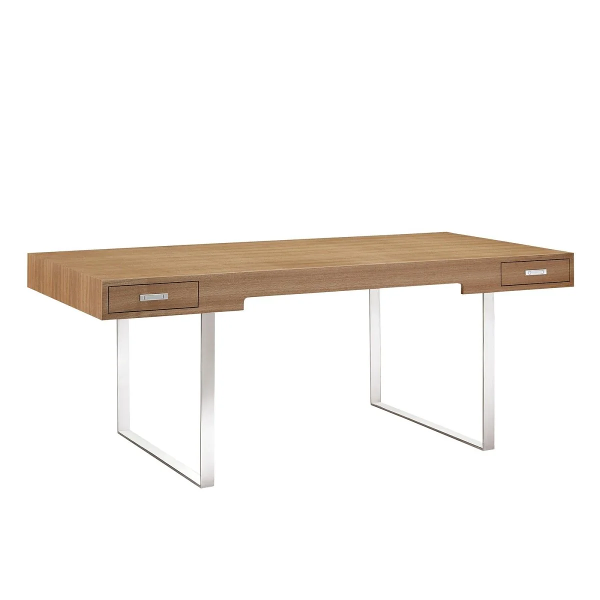 75" Modern Steel Base Office Desk with Sleek Contemporary Design and Durability - Image 5