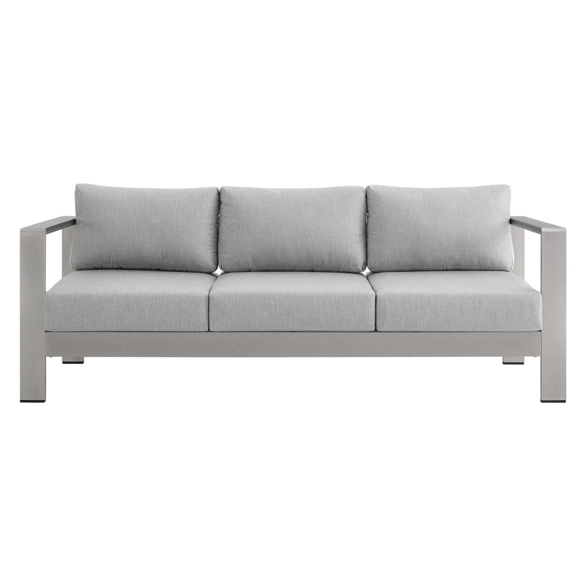 76" Aluminum Outdoor Patio Sofa with Removable Cushions and Weather-Resistant Frame - Image 13