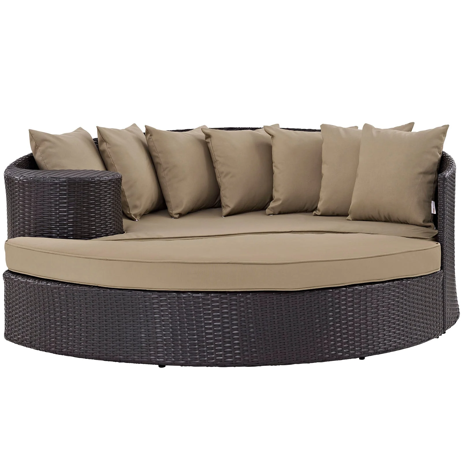 76" Outdoor Rattan Daybed with Ottoman, Weather-Resistant Patio Daybed Lounger - Image 15