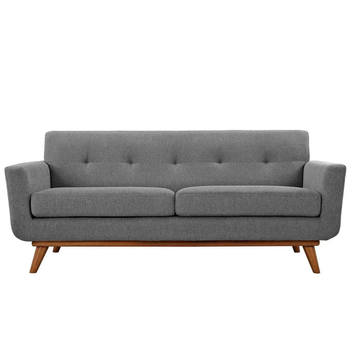 78 Inch Mid-Century Modern Upholstered Fabric Loveseat - Image 15