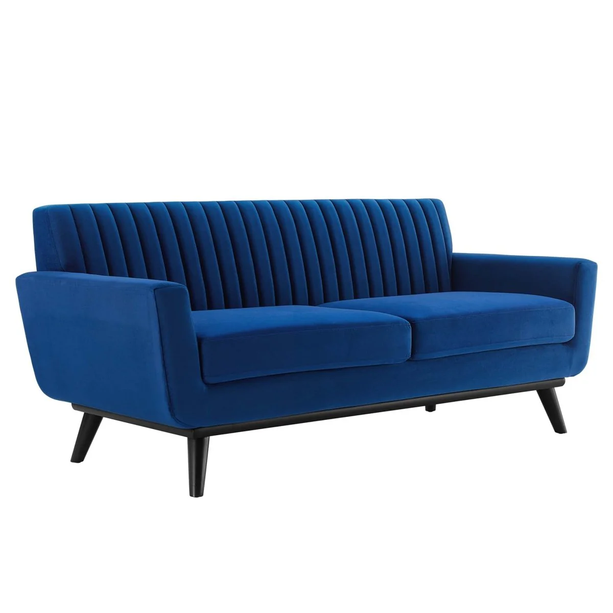 79-Inch Engage Performance Velvet Channel Tufted Loveseat - Image 19