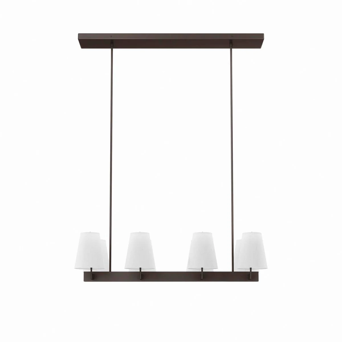 8-Light Modern Fabric Shade Chandelier for Dining Room and Living Room Lighting - Image 10