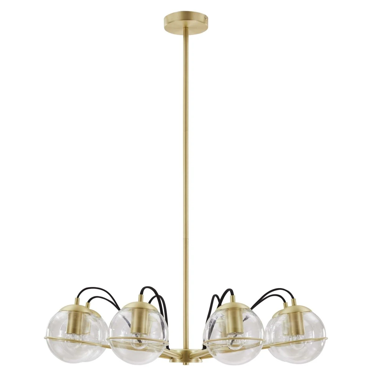 8-Light Modern Glass Globe Chandelier – Contemporary Ceiling Lighting Fixture - Image 16