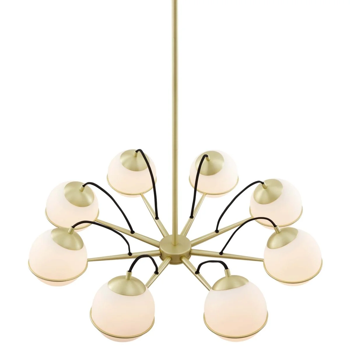 8-Light Modern Glass Globe Chandelier – Contemporary Ceiling Lighting Fixture - Image 8