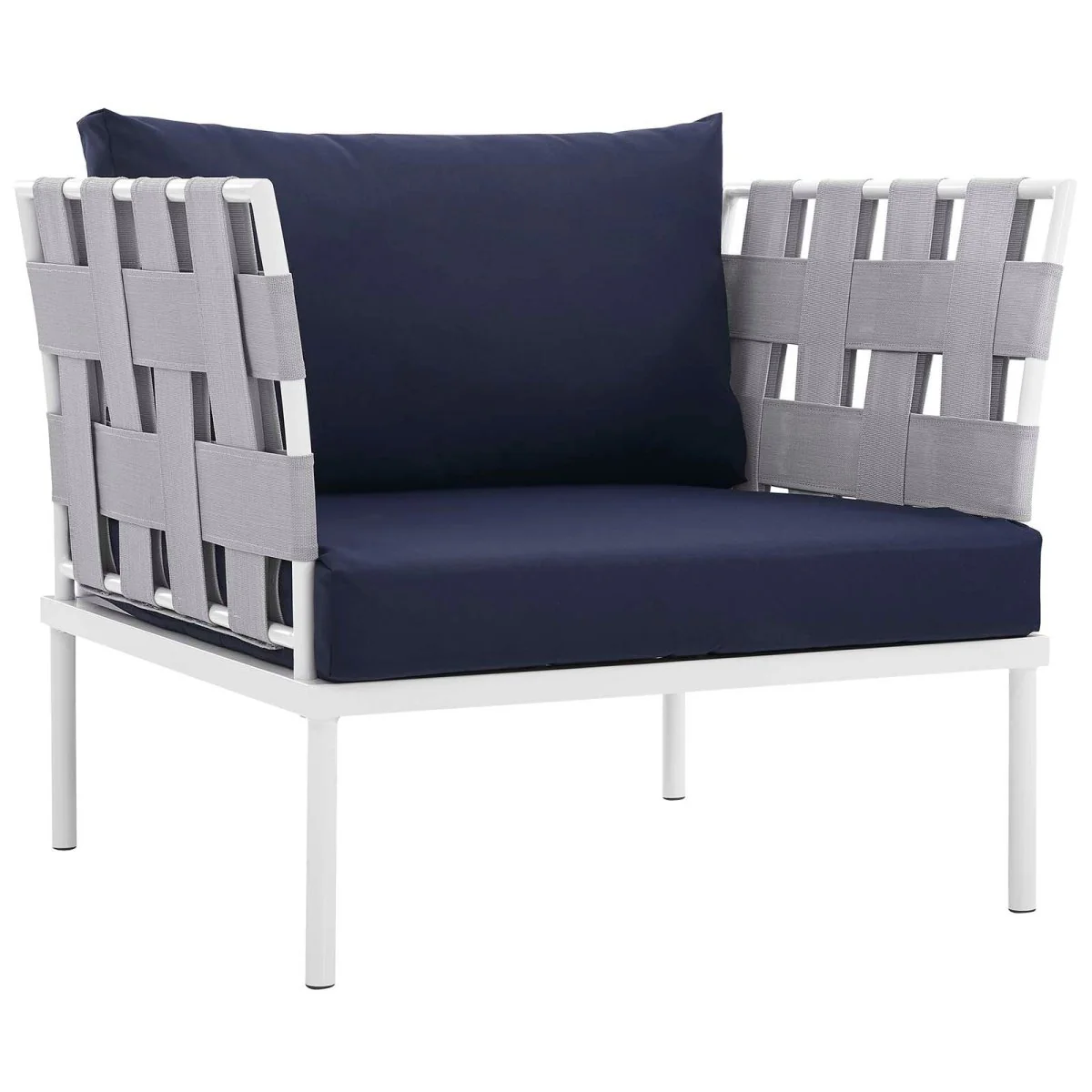 8-Piece Outdoor Patio Aluminum Sectional Sofa Set - Image 22