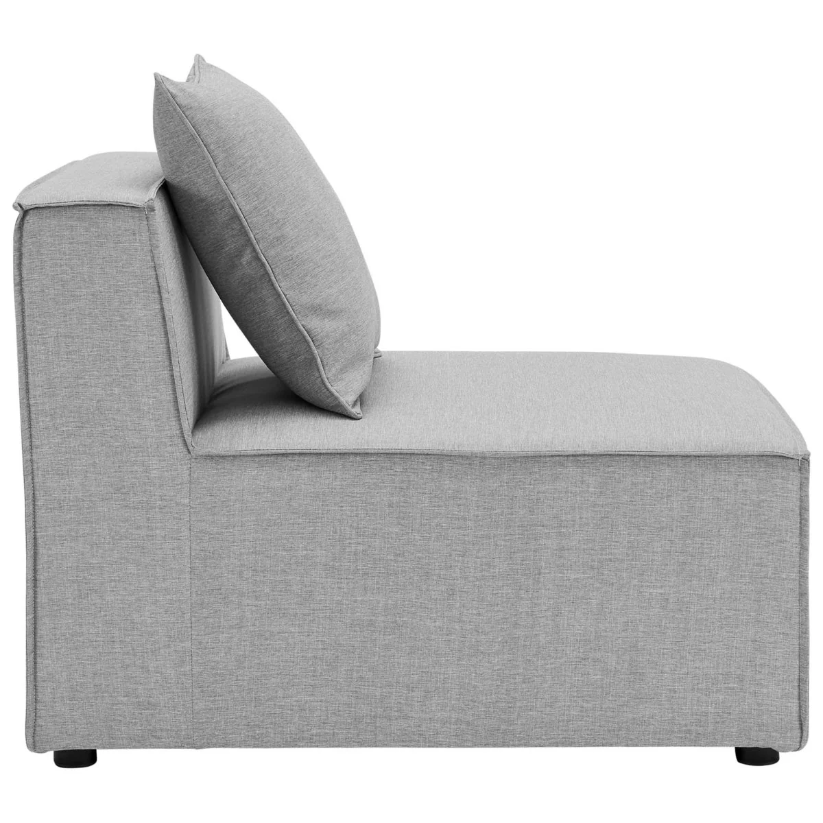 8-Piece Outdoor Upholstered Aluminum Sectional Sofa with Cushions and Modular Design - Image 14