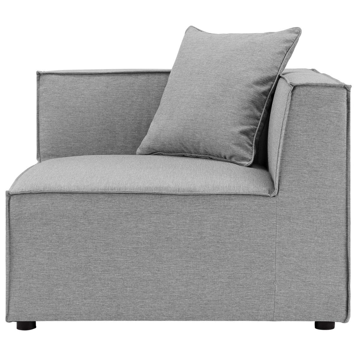 8-Piece Outdoor Upholstered Aluminum Sectional Sofa with Cushions and Modular Design - Image 15