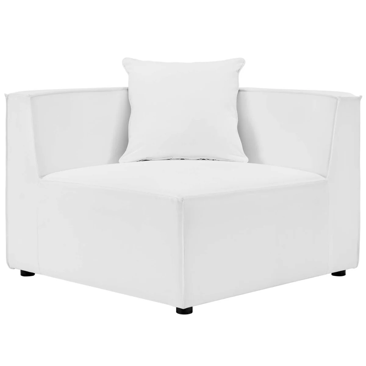 8-Piece Outdoor Upholstered Aluminum Sectional Sofa with Cushions and Modular Design - Image 21