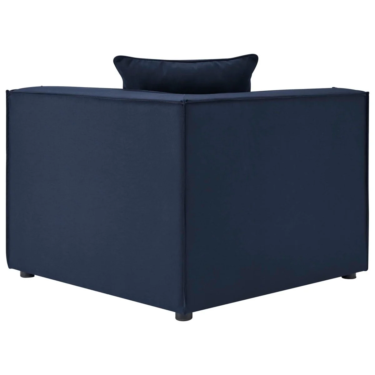 8-Piece Outdoor Upholstered Aluminum Sectional Sofa with Cushions and Modular Design - Image 7