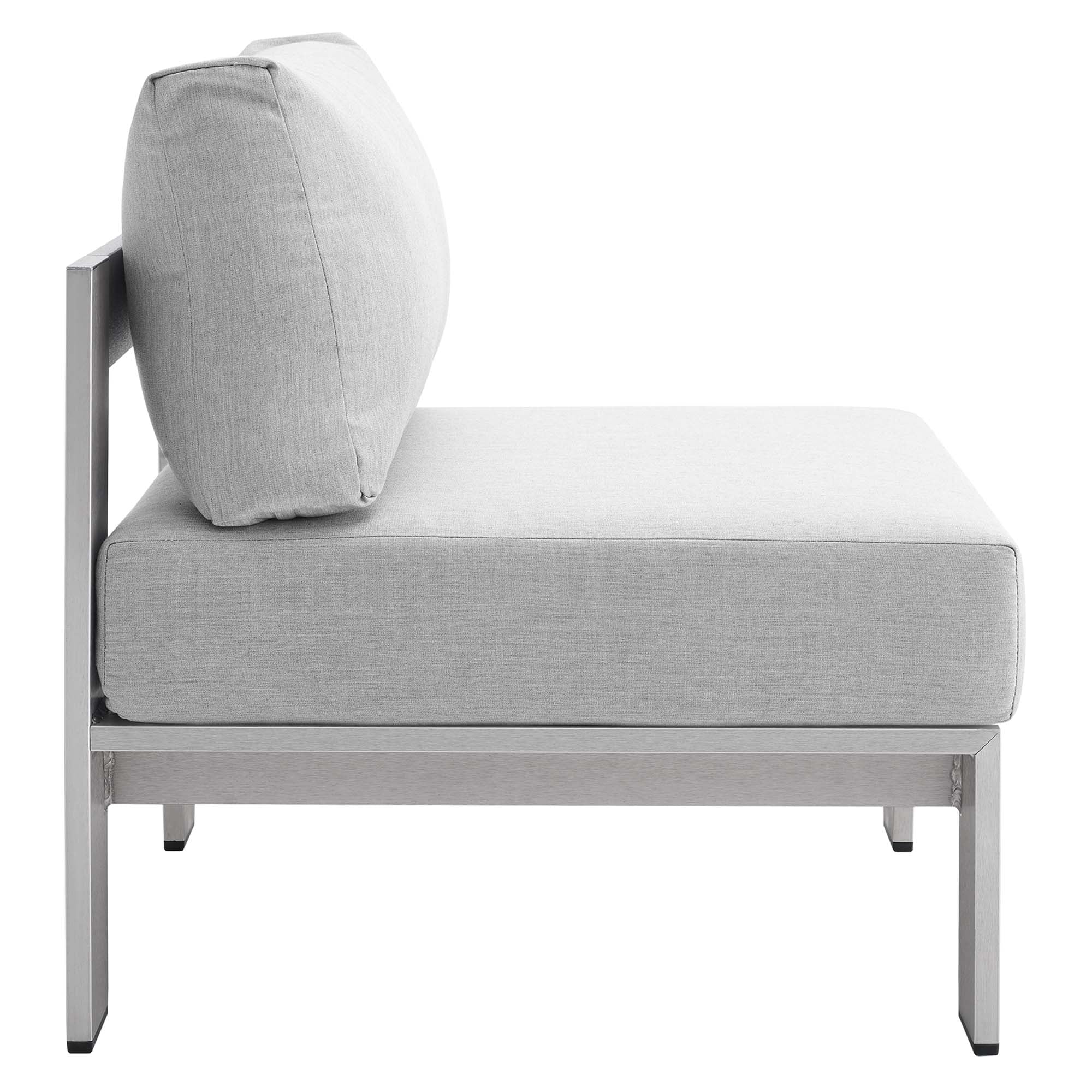 9-Piece Aluminum Outdoor Sectional Modular Sofa Set with Sunbrella Fabric - Image 30