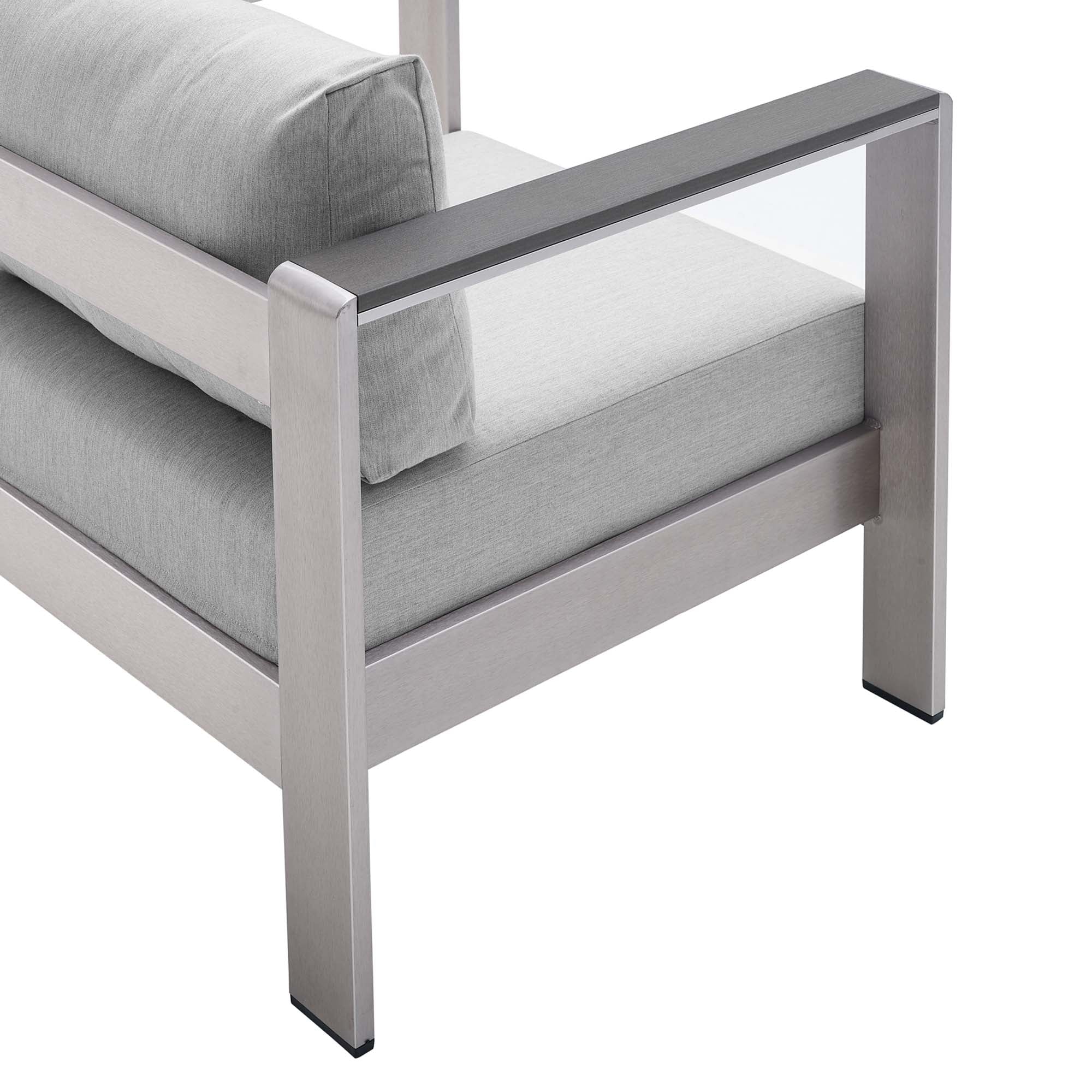 9-Piece Aluminum Outdoor Sectional Modular Sofa Set with Sunbrella Fabric - Image 37