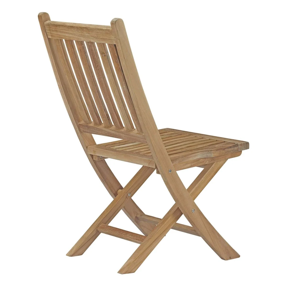 9-Piece Outdoor Teak Wood Dining Set – Natural Finish - Image 4