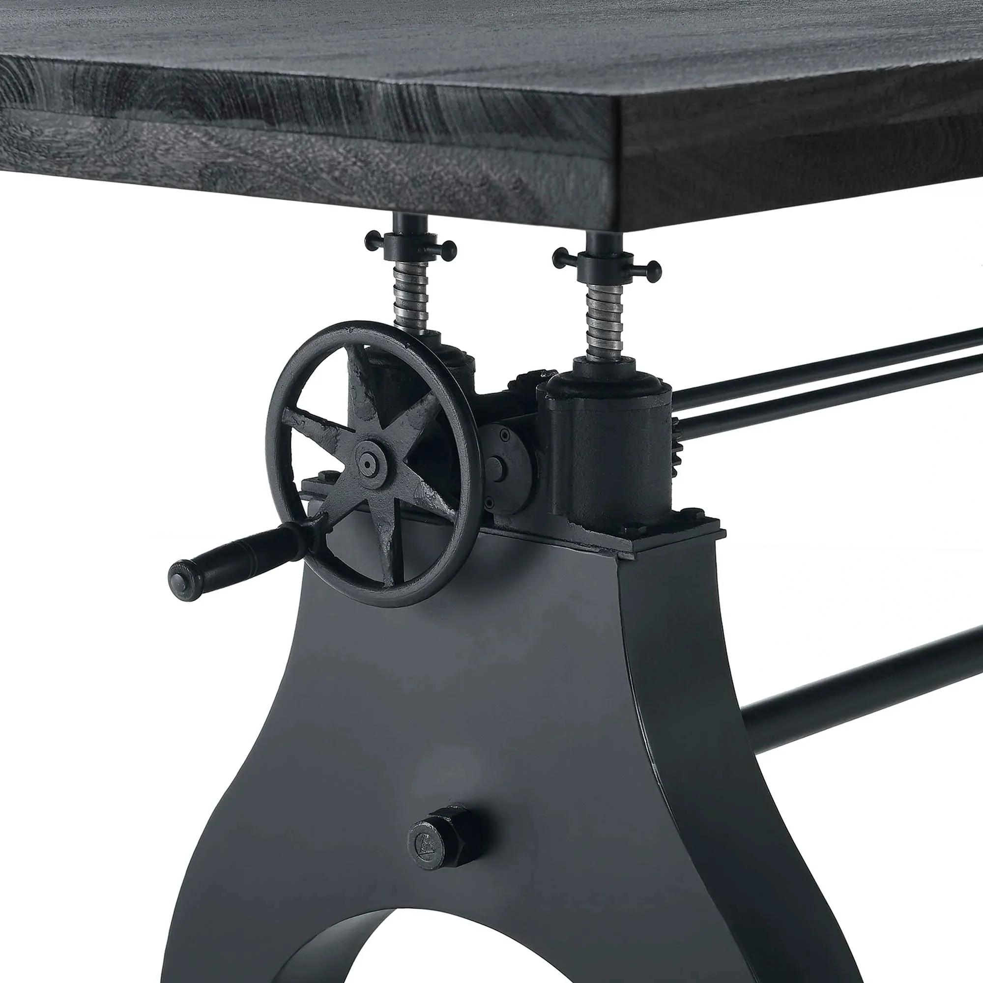 96 Inch Adjustable Height Solid Wood Dining and Conference Table - Image 13