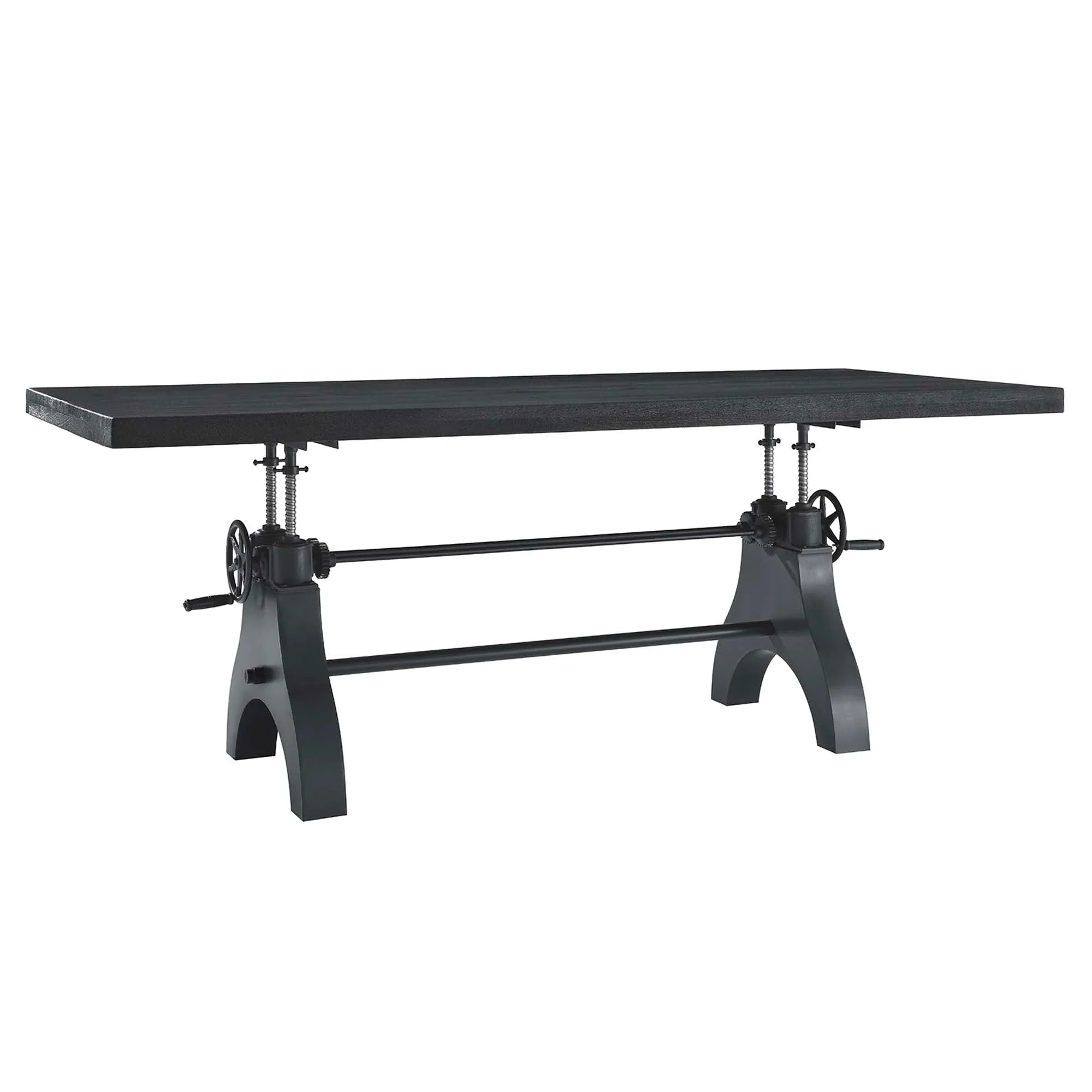 96 Inch Adjustable Height Solid Wood Dining and Conference Table - Image 9