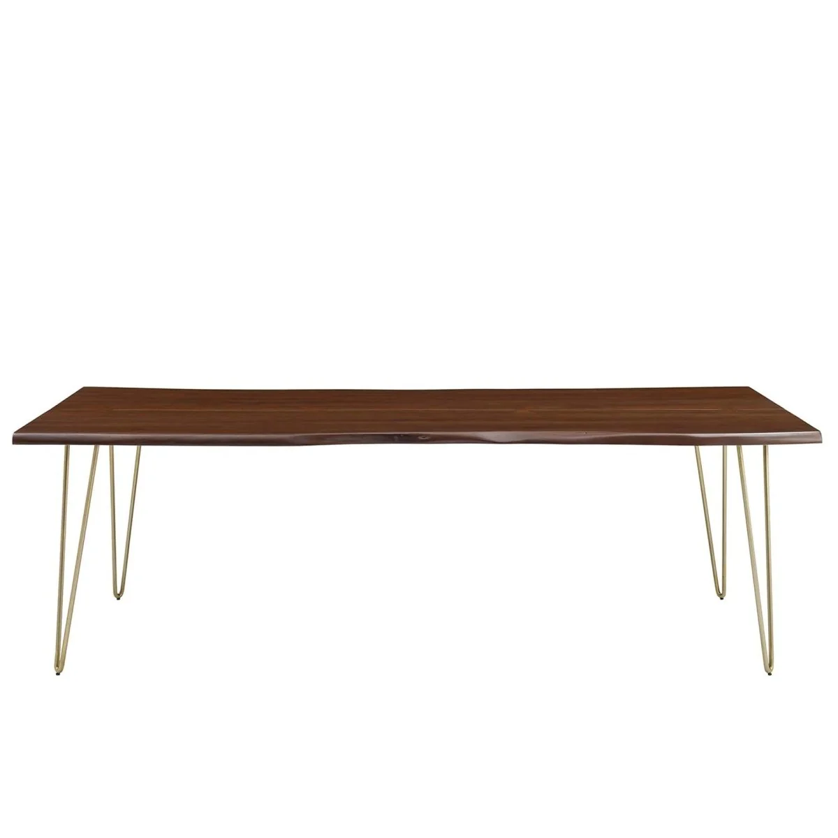96 Inch Live Edge Solid Acacia Wood Dining Table - Image 12