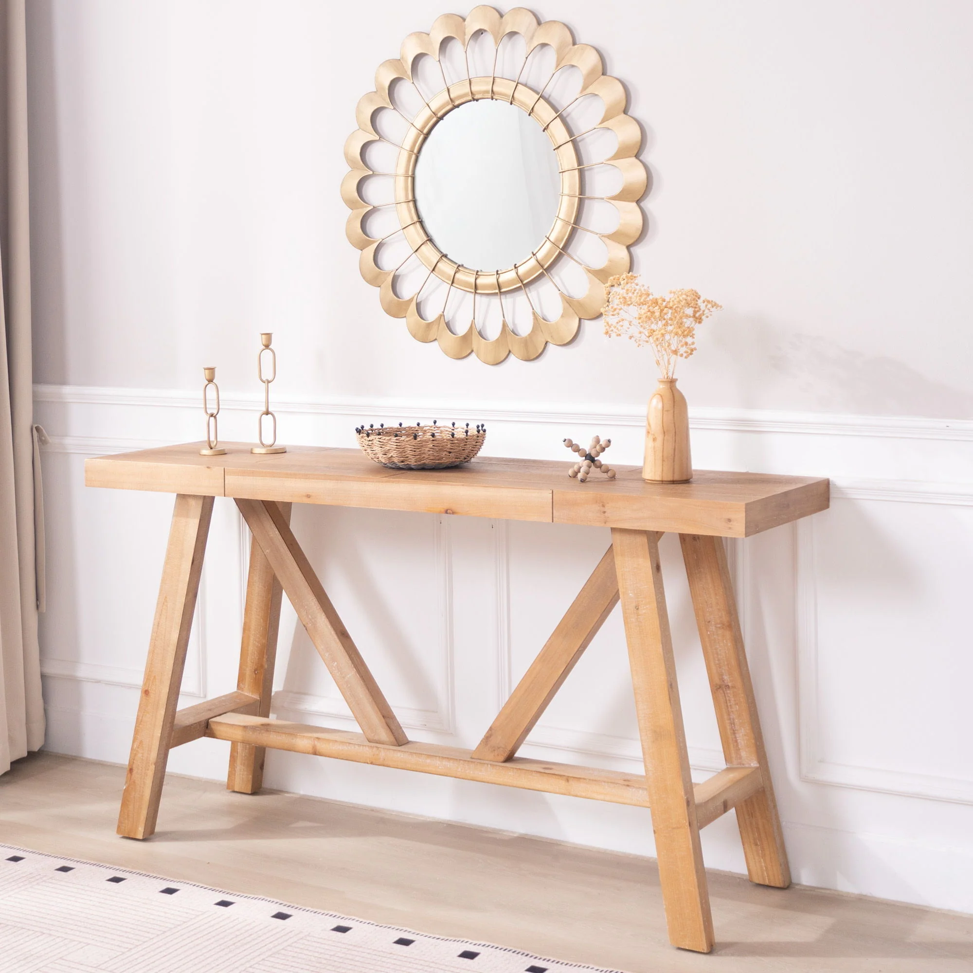 A-Frame Console Table - Natural - Image 3