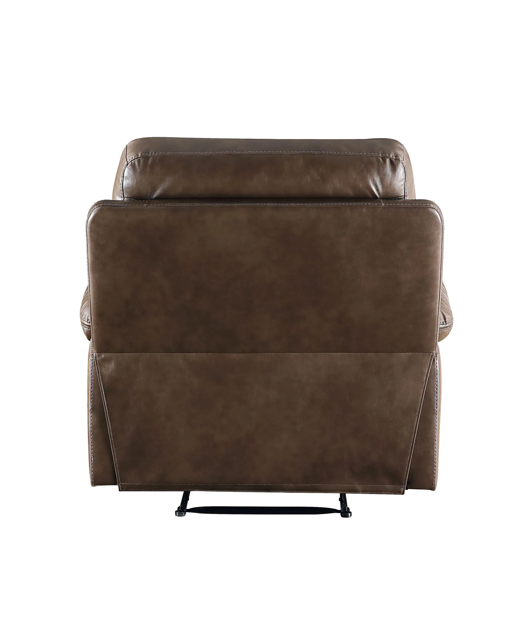 Aashi - Leather Gel Match 3 Piece Recliner Living Room Set - Brown - Image 6