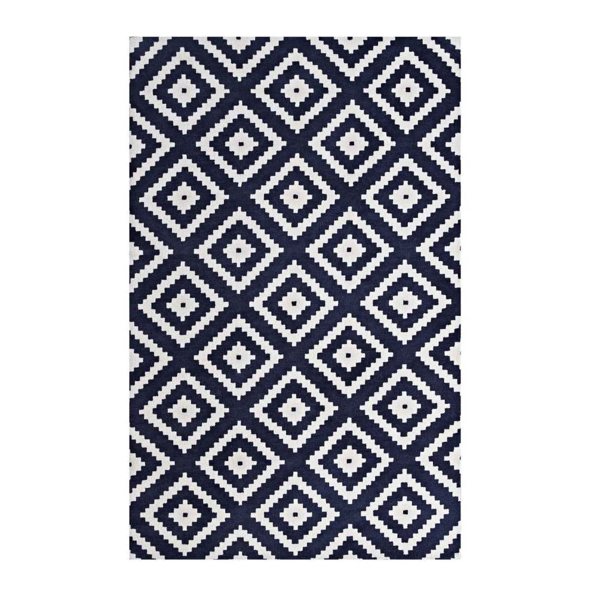 Abstract Diamond Trellis Polyester Area Rug - Contemporary Geometric Floor Rug Collection - Image 31