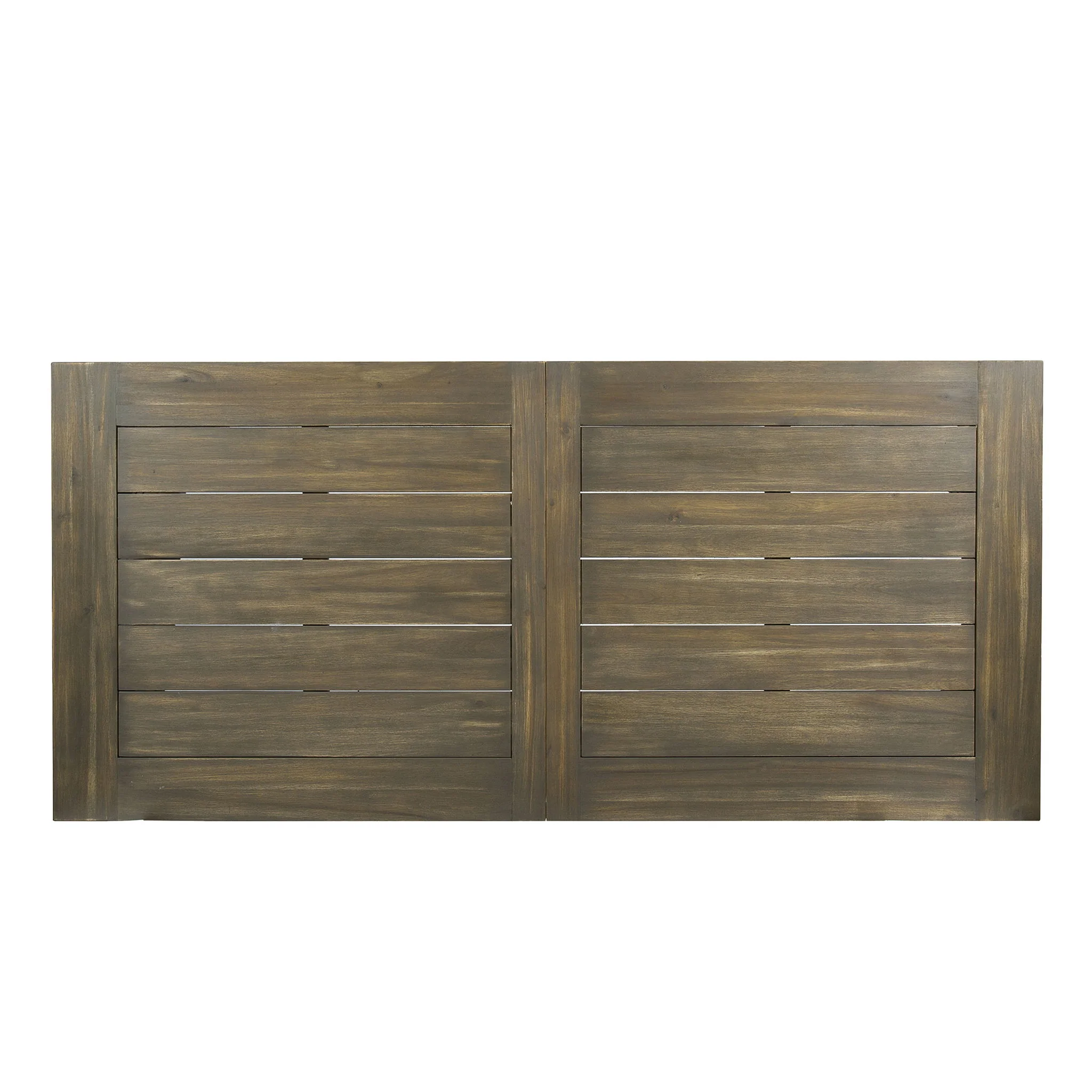 Acacia Wood Dining Table With Slat Design - Image 8