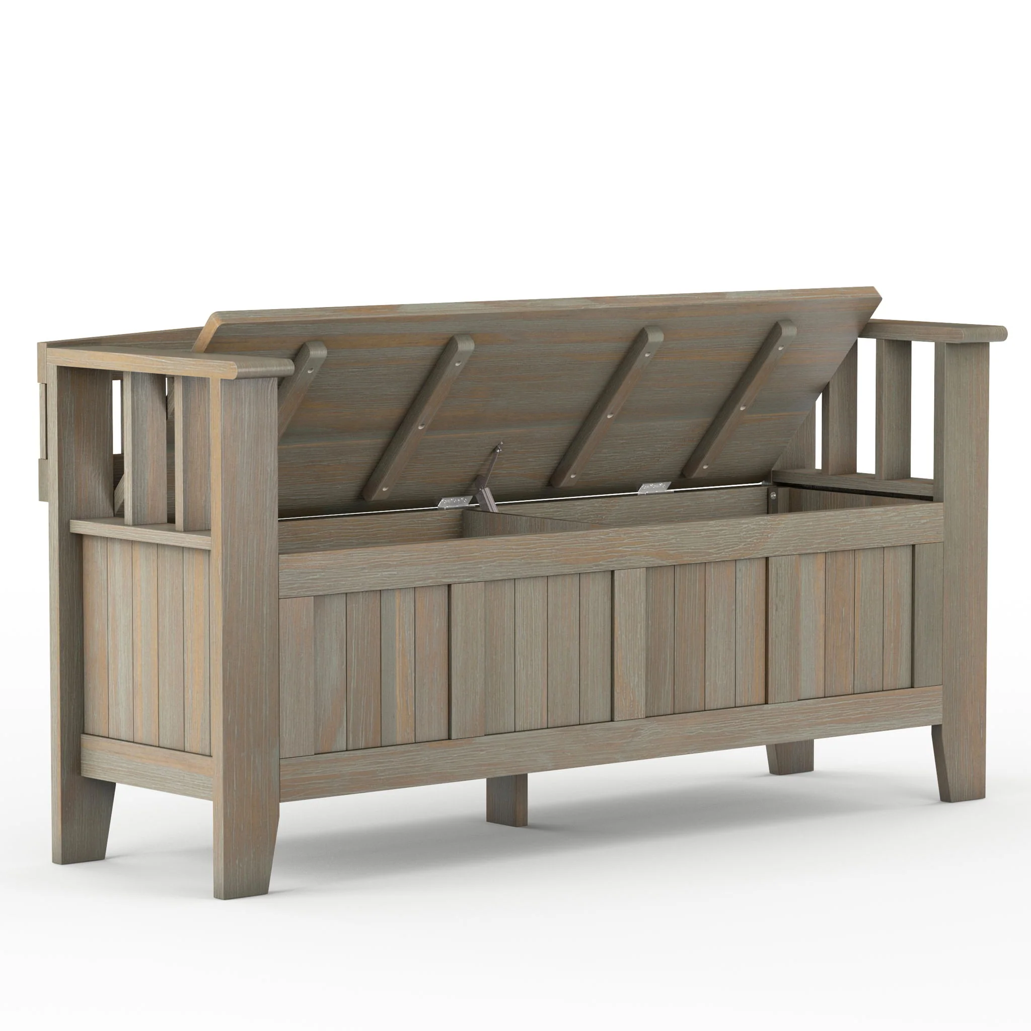 Acadian - Entryway Storage Bench, Handcrafted - Image 35