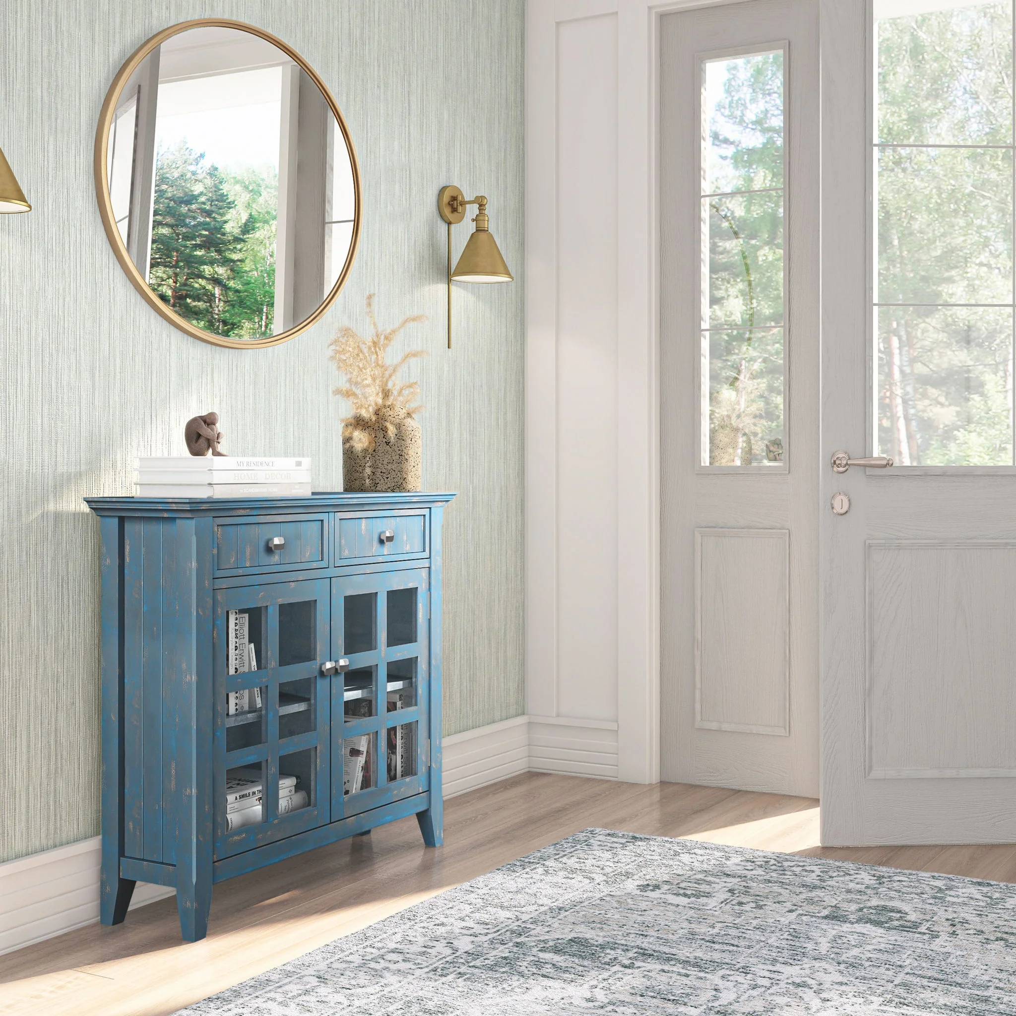 Acadian - Handcrafted Entryway Storage Cabinet - Image 2