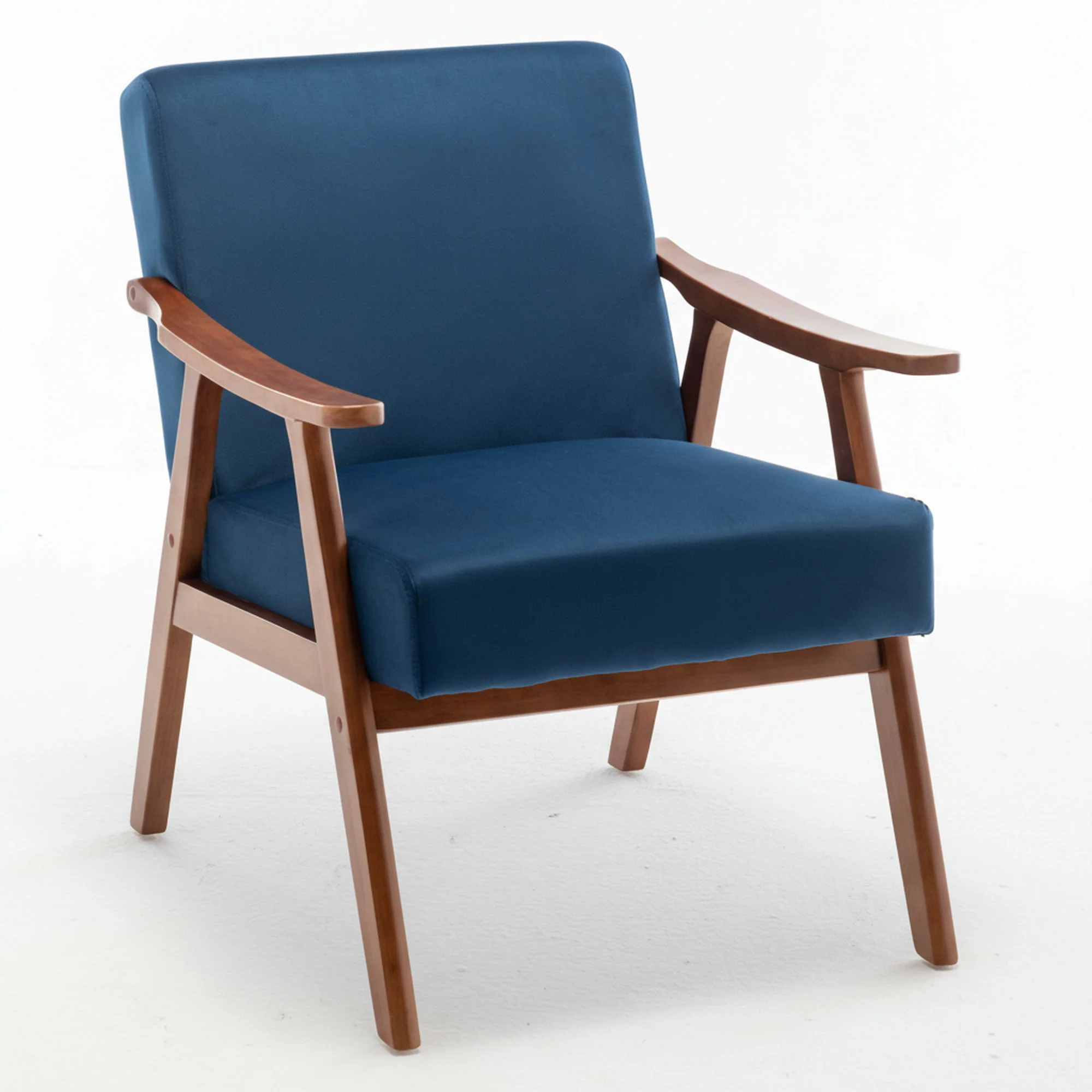 Accent Chair, Classic Mid Century Modern For Extra Seating - Image 18