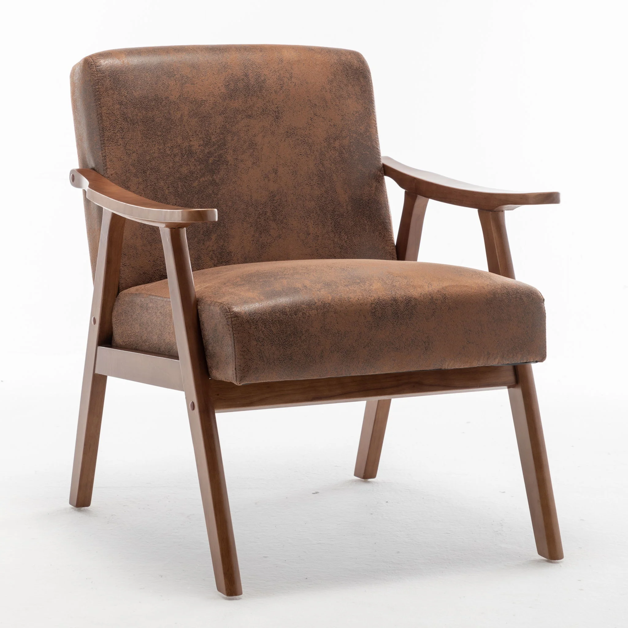 Accent Chair, Classic Mid Century Modern For Extra Seating - Image 8