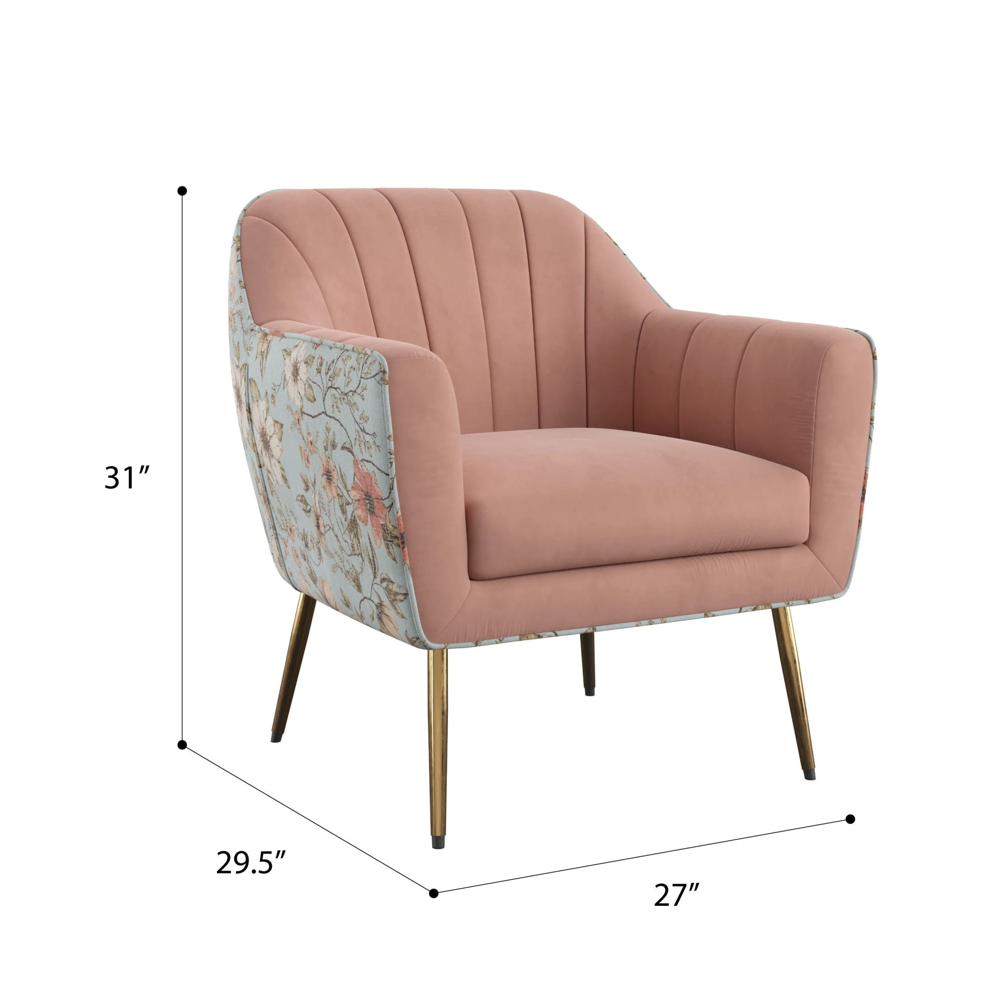 Accent Chair - Rose Pink - Image 6