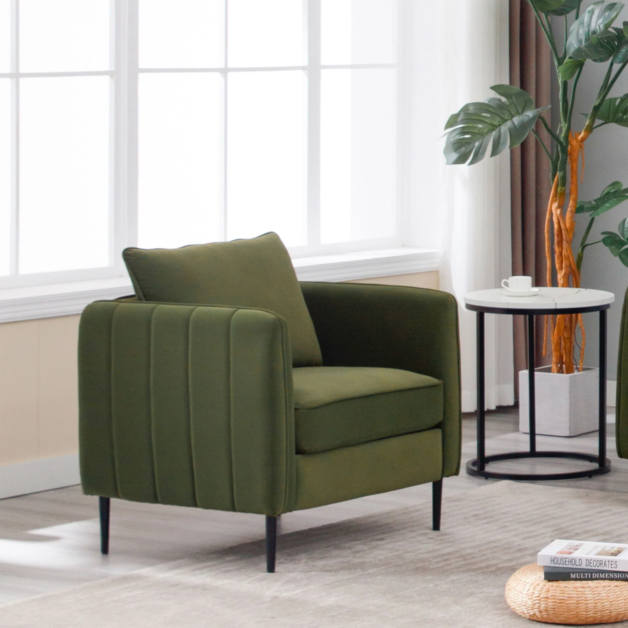 Accent Chair With Pillow For Living Room - Image 11