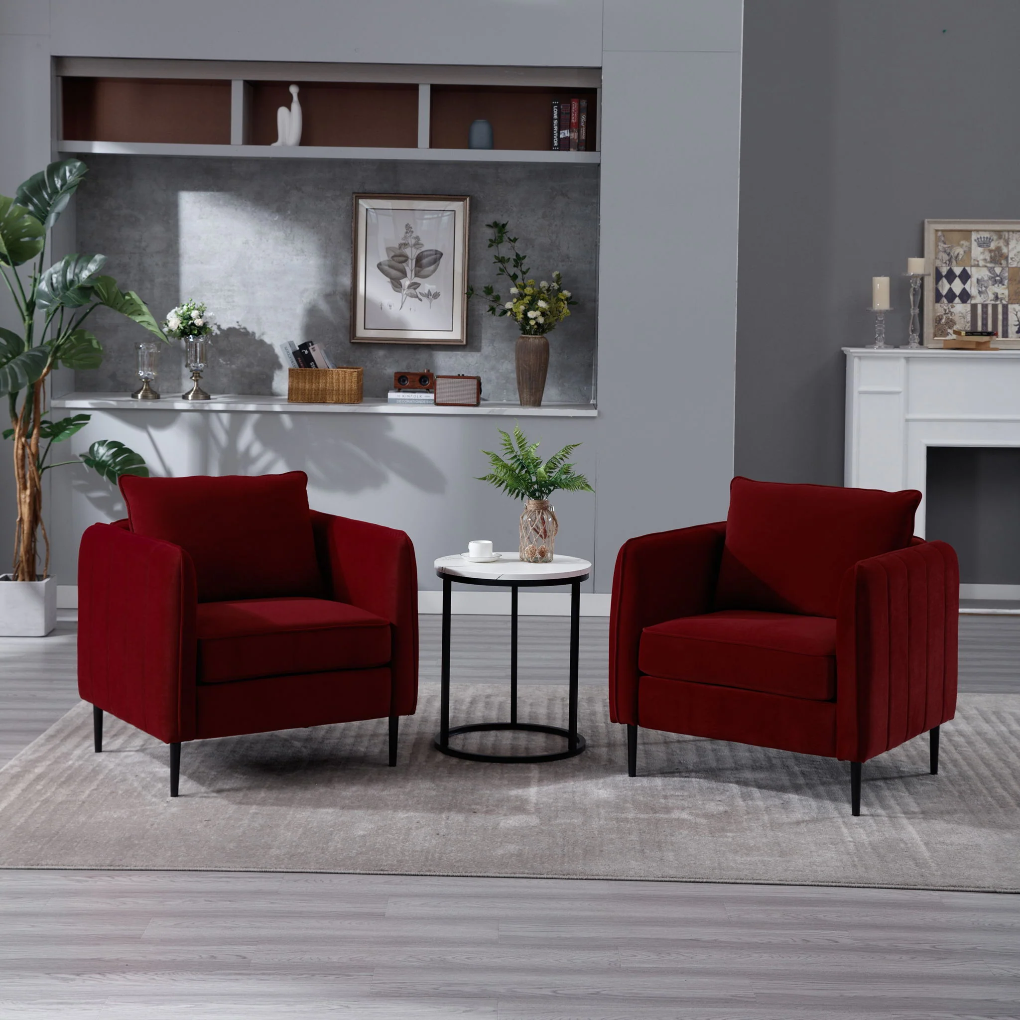 Accent Chair With Pillow For Living Room - Image 18