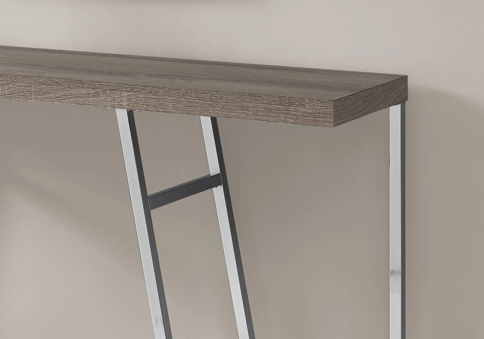 Accent Console Table For Entryway, Durable Construction - Taupe - Image 5