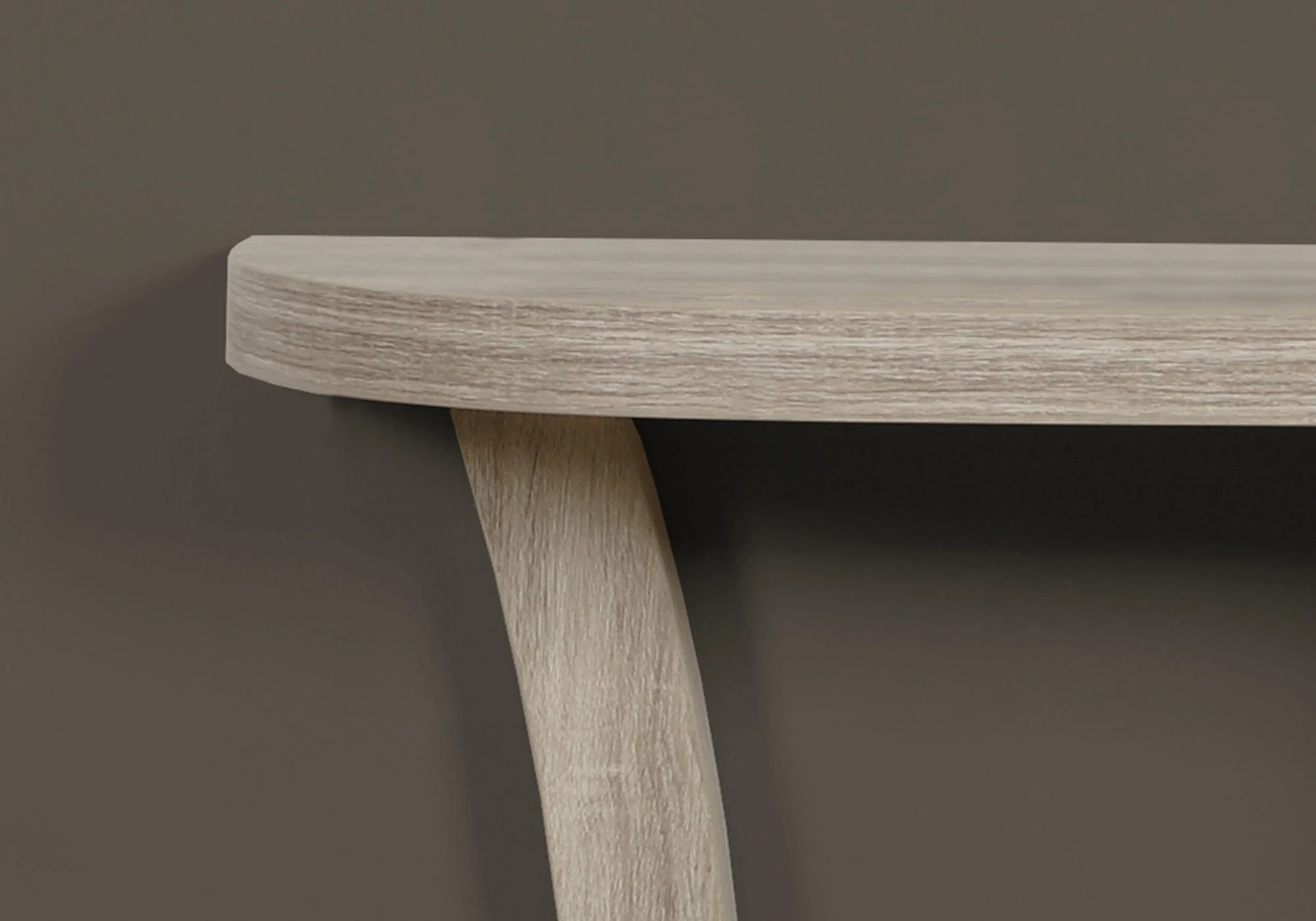 Accent Console Table For Entryway, Stylish - Taupe - Image 3