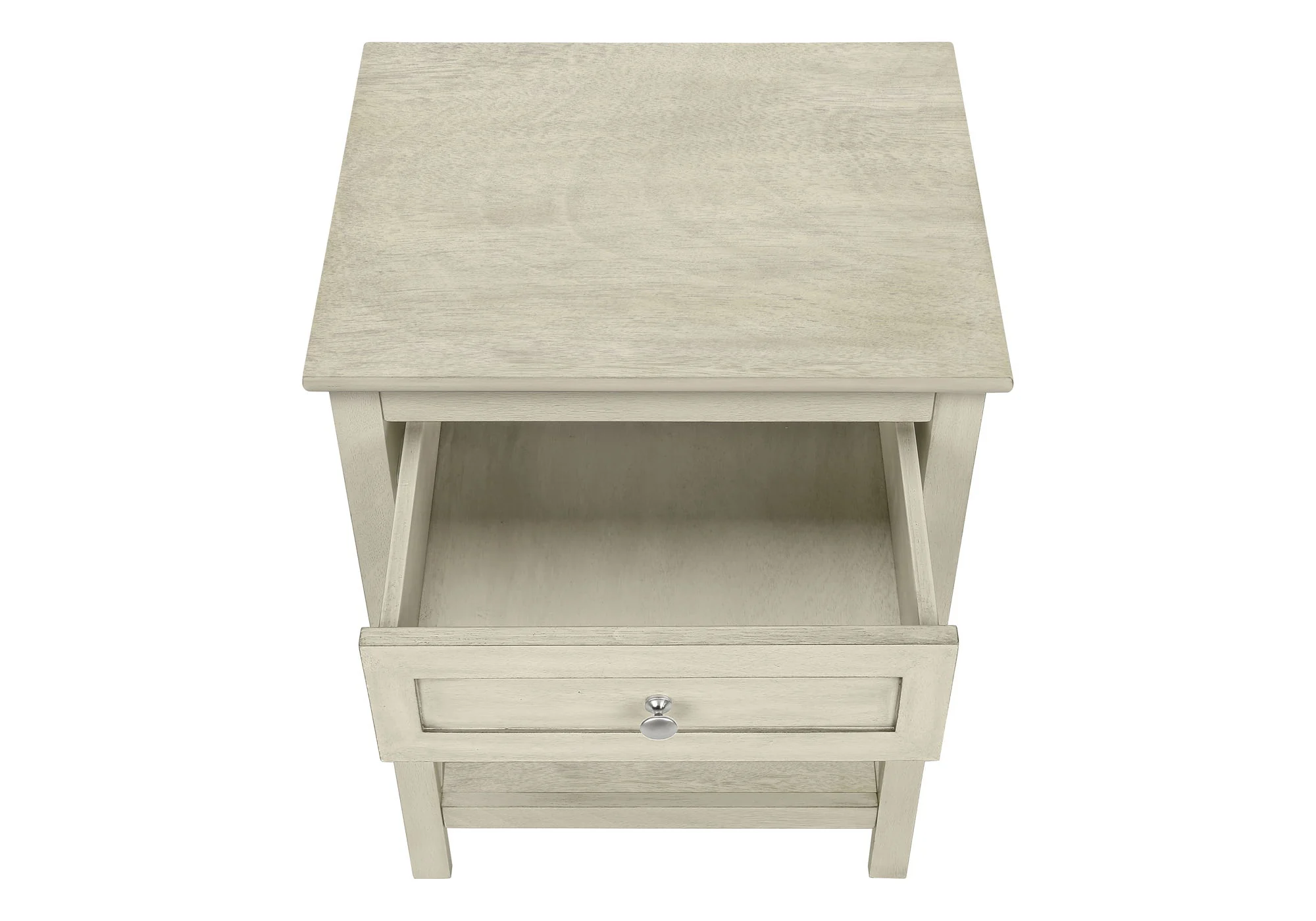 Accent End Table, 2 Tier, Storage Drawer, Transitional Style - Image 13