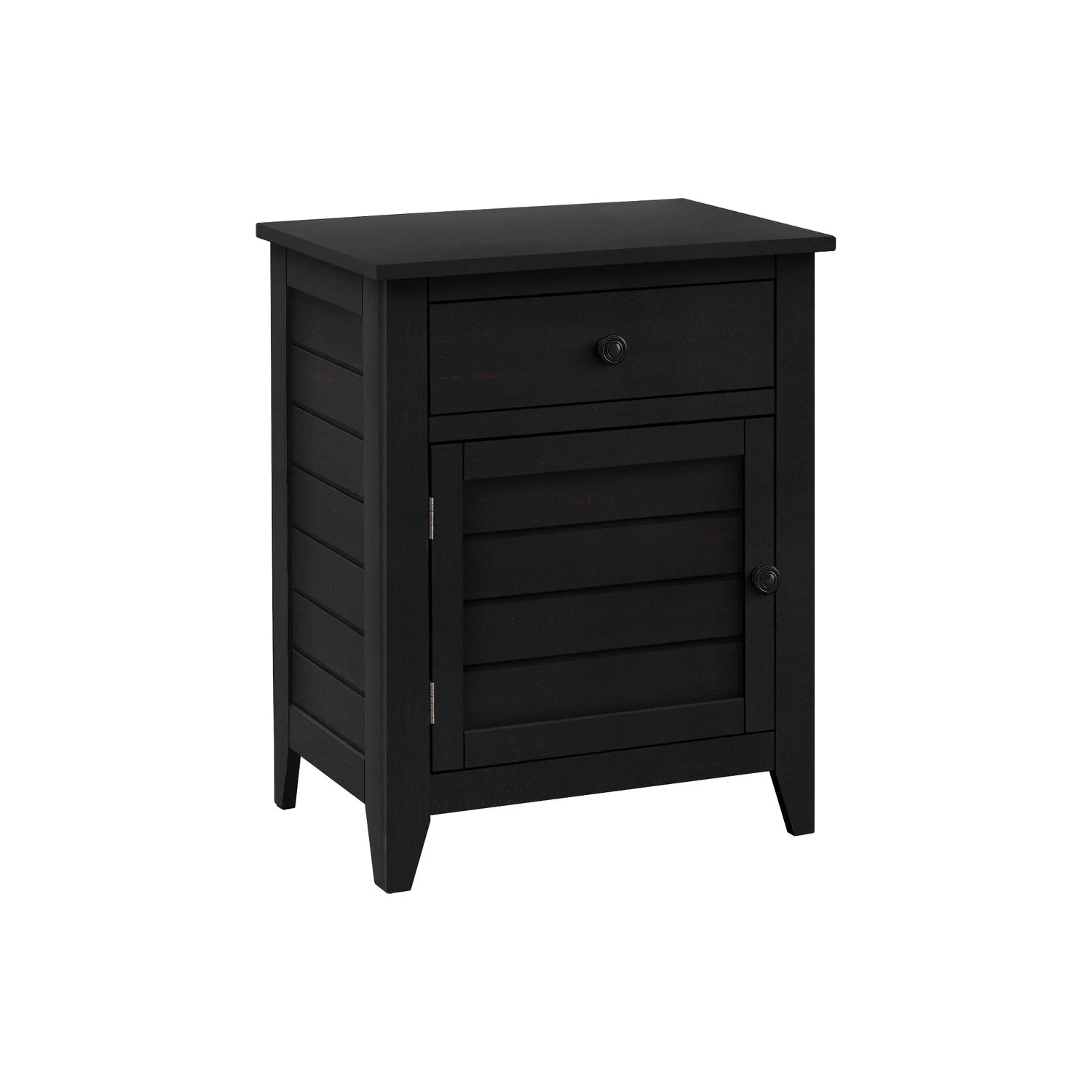 Accent Nightstand, Storage Drawer, Transitional - Image 2