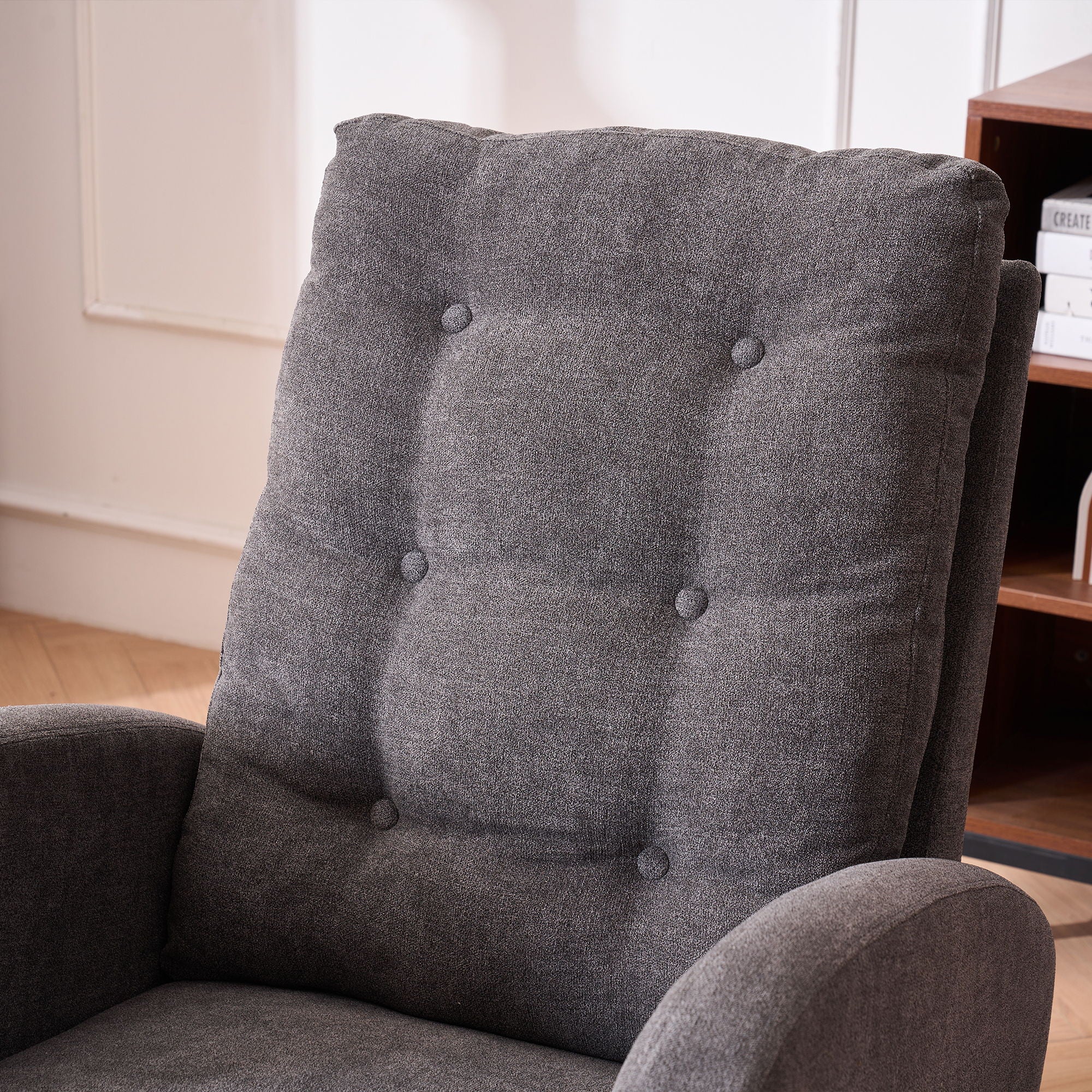 Accent Rocking Chair With Footrest, High Back - Image 14