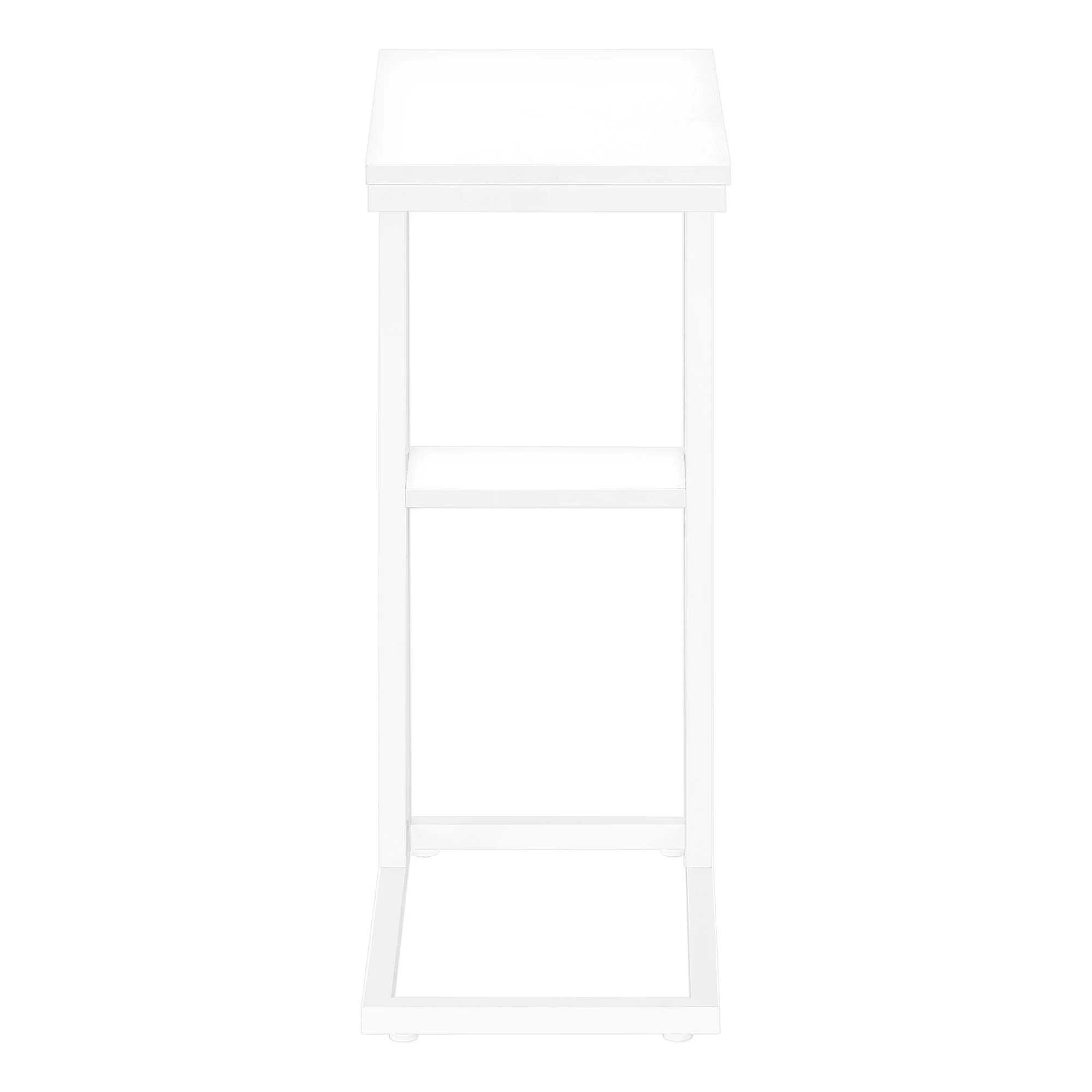 Accent Table, C - Shaped, Marble Look Contemporary & Modern Convenient Design - Image 40
