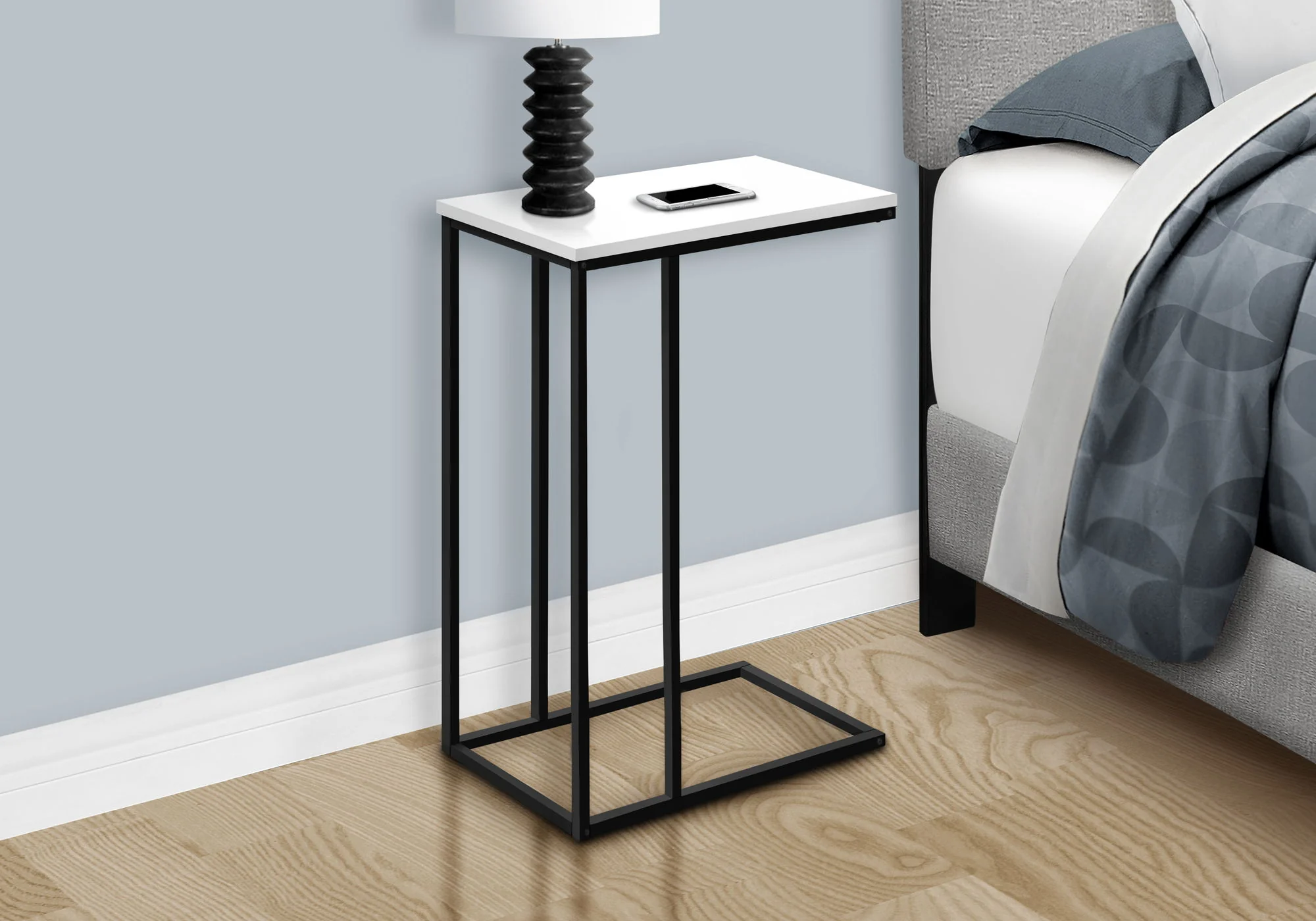 Accent Table, C - Shaped, Space-Saving Functionality - Image 37
