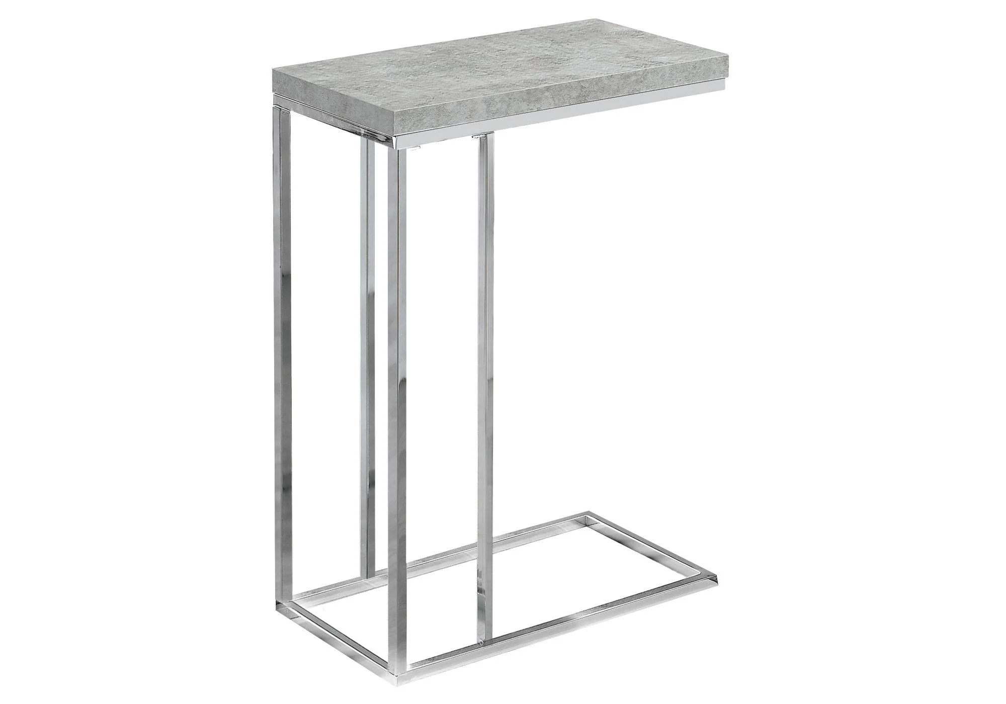 Accent Table, C - Shaped, Tempered Glass, Stylish Design Contemporary & Modern - Image 10