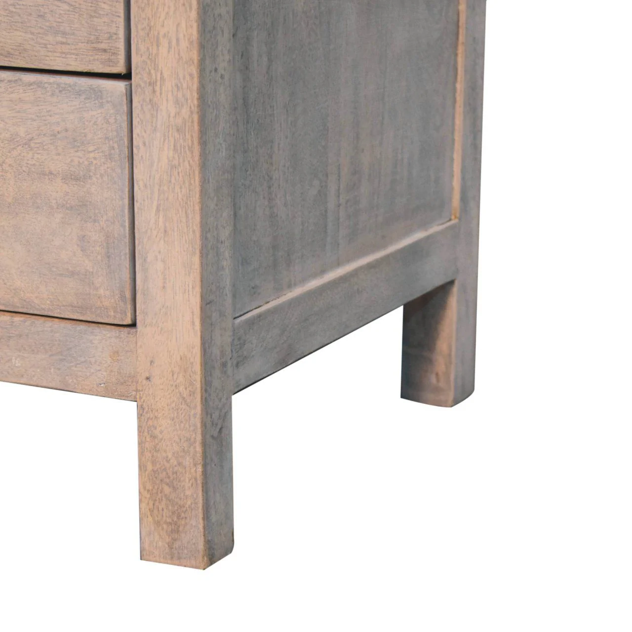 2 Drawer Open Bedside Table - Gray Ash - Image 2