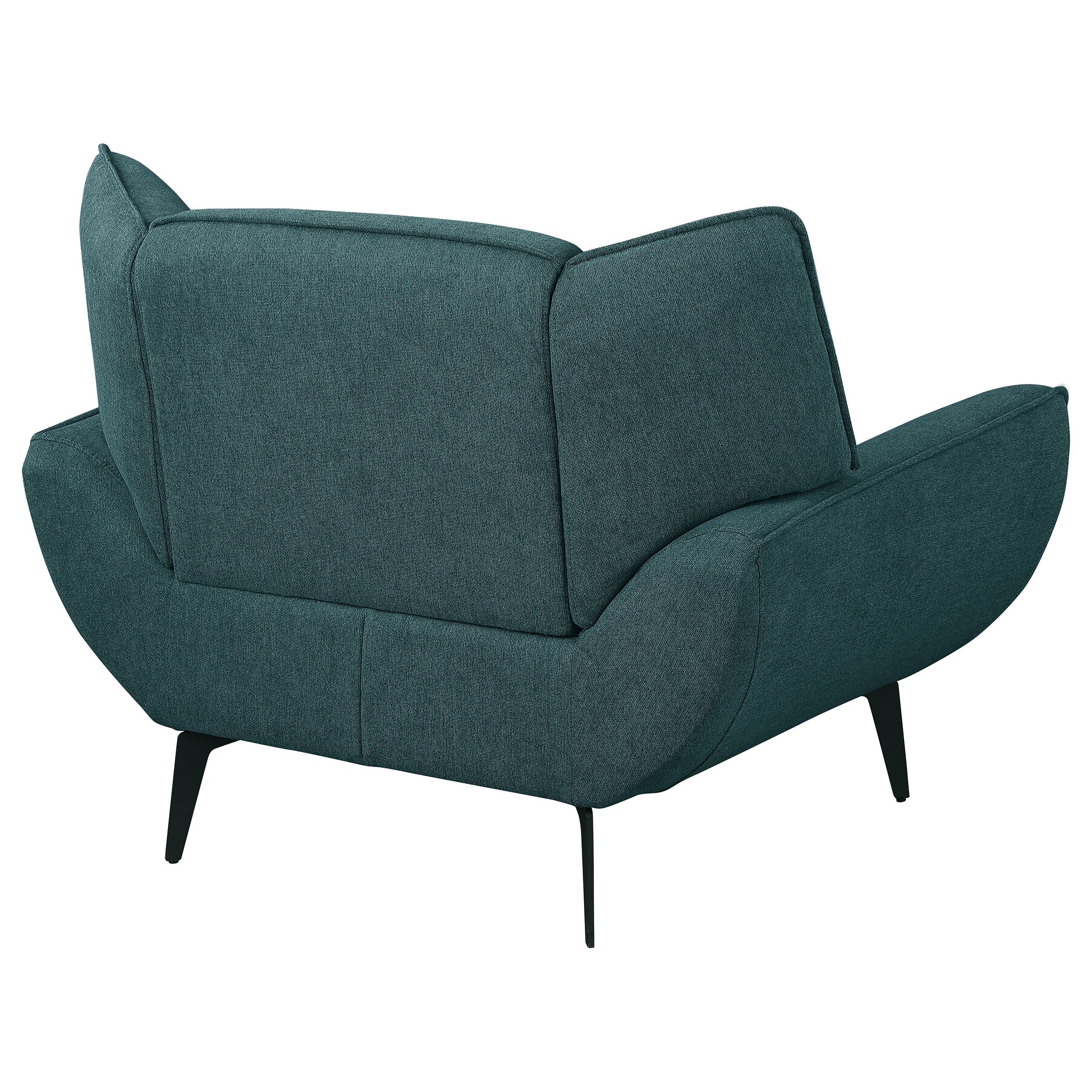 Acton Upholstered Flared Arm Accent Chair - Teal Blue - Image 7